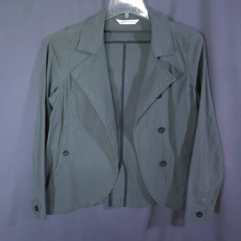 Woolrich Lightweight Jacket Size Medium Green Military Steampunk